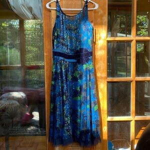 NWT Tracy Reese Silk and sequin cocktail dress. Size 6